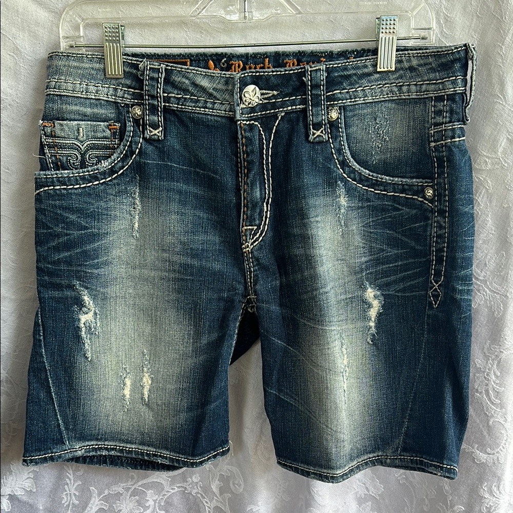 Men's Blue Denim Shorts